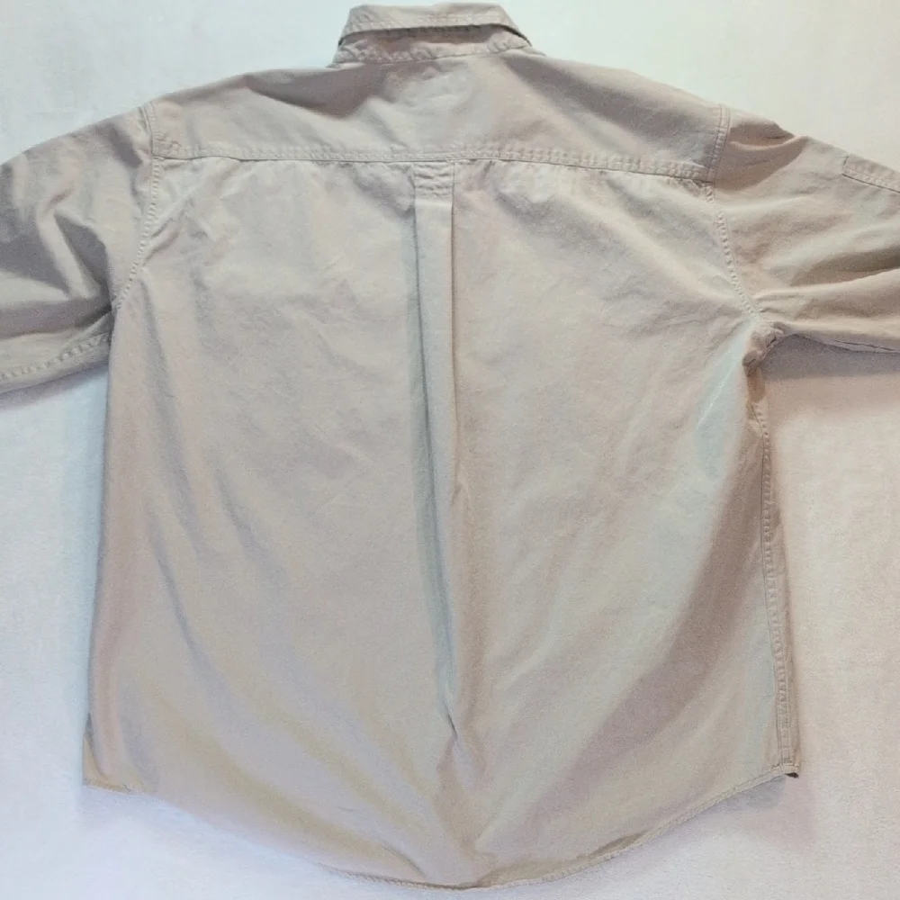 Banana Republic Button-Down Beige Pocket‎ Men's Shirt